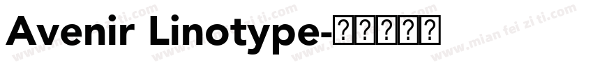 Avenir Linotype字体转换